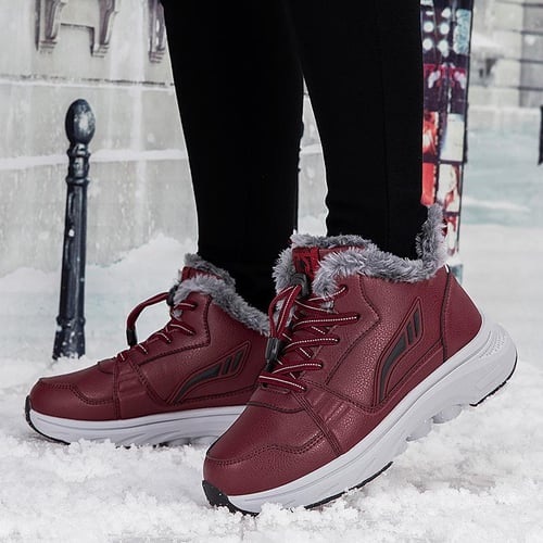 Fleece lined sneaker boots shop