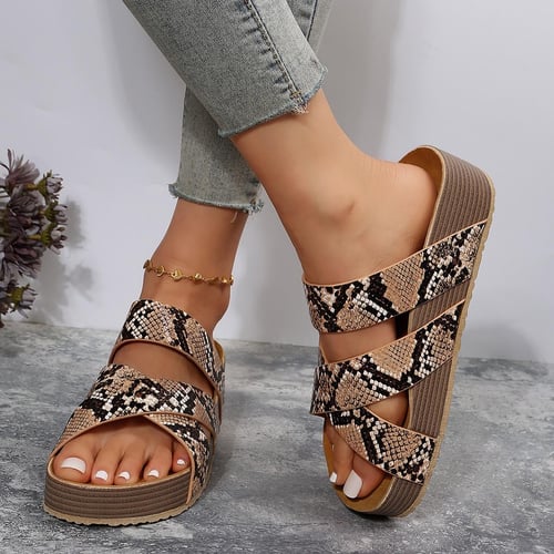 Fashion vintage woven flat slippers discount