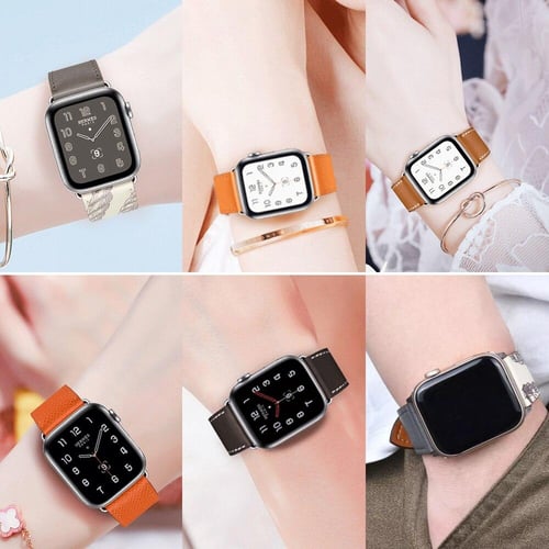 Iwatch series deals 5 leather strap