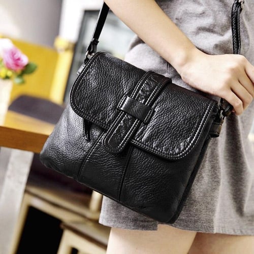 Leather cross discount bag
