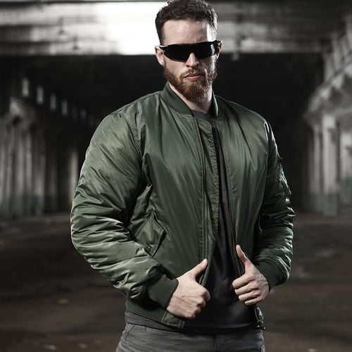 Warm bomber jacket mens shop