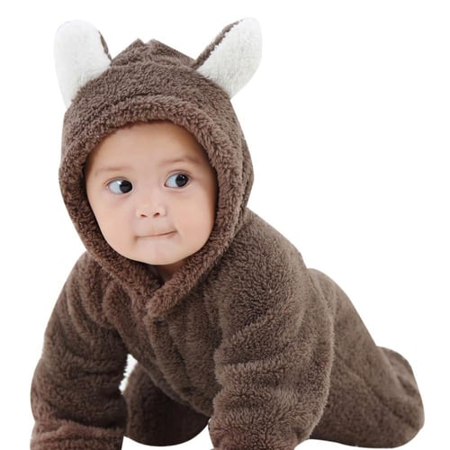 Fleece romper baby girl discount