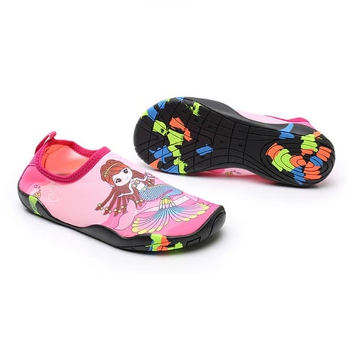 Kids Cartoon Print Water Shoes Elastic Quick Dry Lightweight Beach