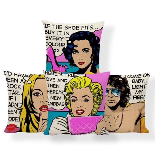 Marilyn monroe cushion covers shop