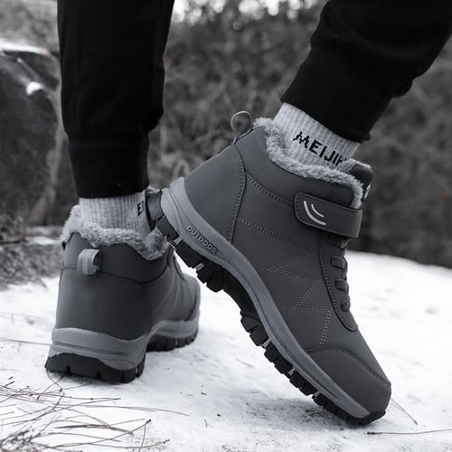 Mens slip on ankle winter boots cheap