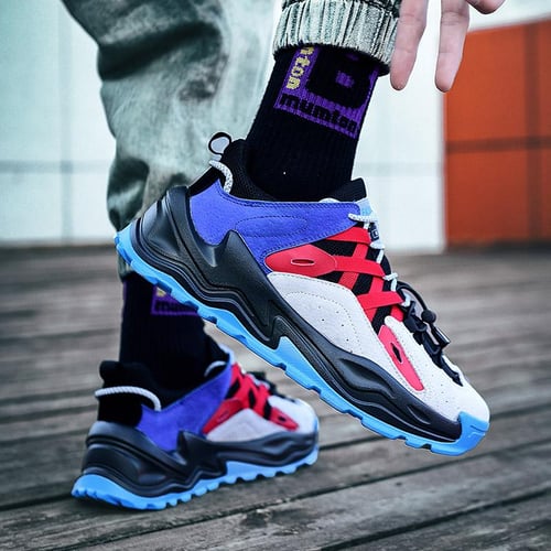 Thick sole sales running shoes