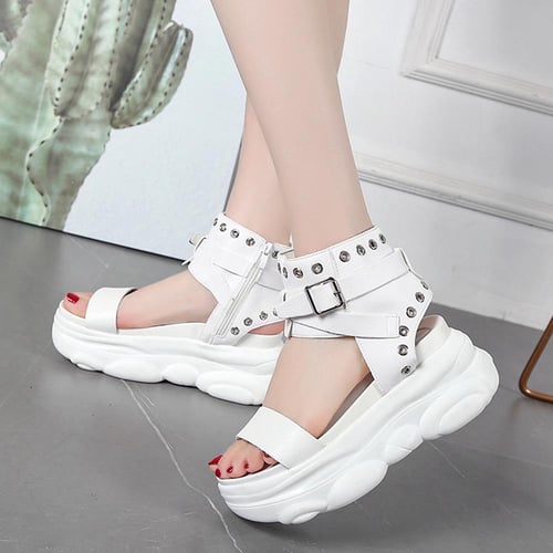 High top platform sandals sales