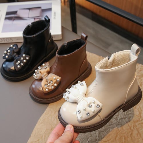 Girls Boots Soft Sole Short Boots Autumn Winter New Little Girl