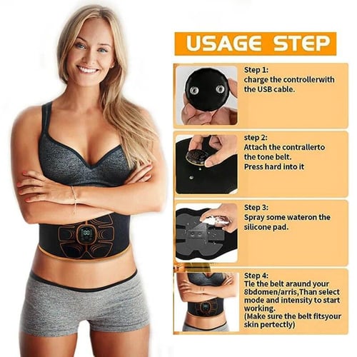 Waist trimmer ab stimulator belt outlet