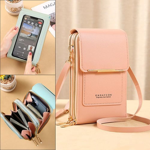 Cell phone purse with sales touch screen
