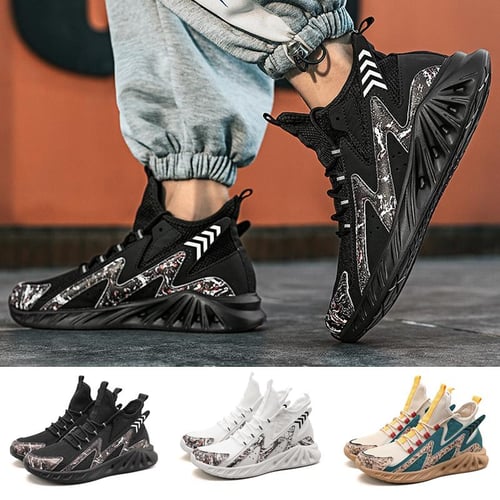 Men Casual Comfortable Breathable Shoes Fly Weave Outdoor Sneakers