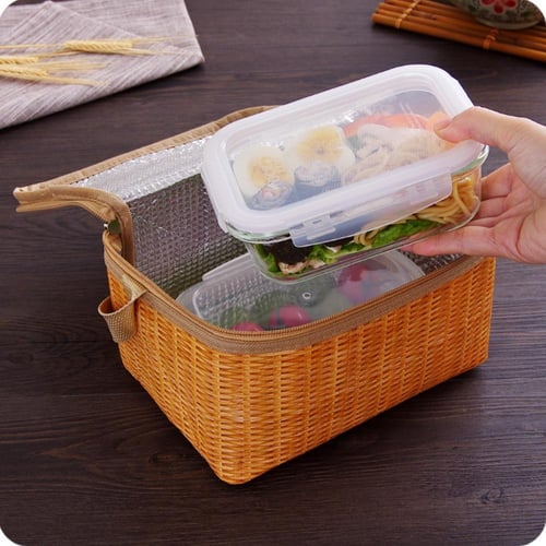 Rattan shop cooler box