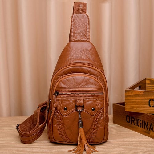 Fashion Tassel Crossbody Chest Bag Women Shoulder Bag Wild