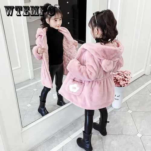 Girls warm cheap padded coat
