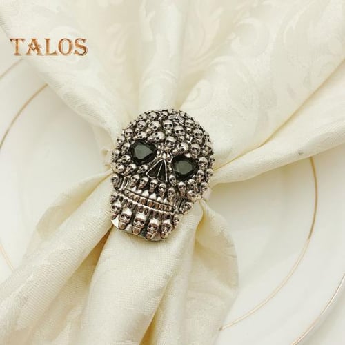 Skull outlet napkin rings