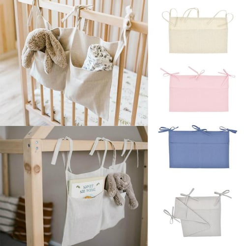 Baby Solid Storage Bag Toys Diapers Nappy Hanging Storage Bag Baby