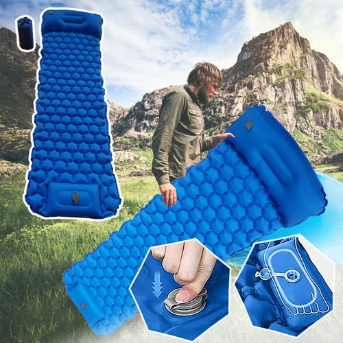 SU Inflatable Sleeping Mat Self Inflating Camping Ultralight Mat