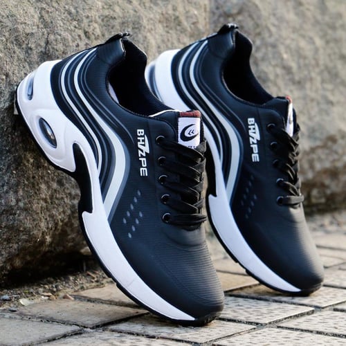 Leather upper running shoes deals