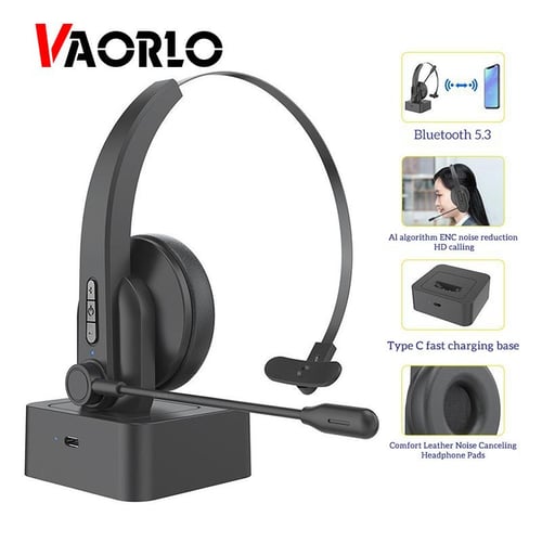 VAORLO HD Calling Noise Cancel Bluetooth Headset With Charge