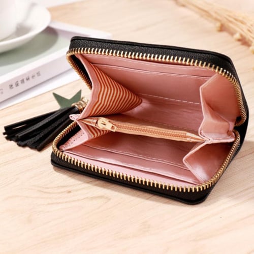 1pcs Love Tassel Women Wallet Ladies Mini Small Short Wallet Cute
