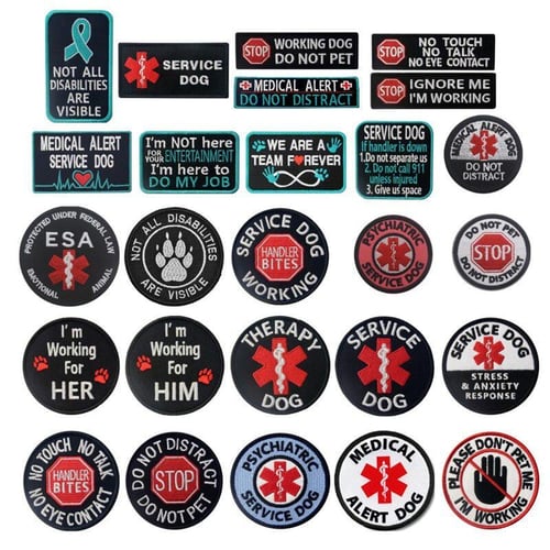 Service dog do best sale not pet patch