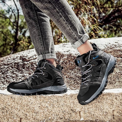 Winter Couple High top Cotton Shoes Female Outdoor Shoes Plus