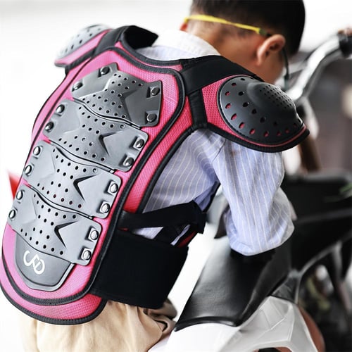 Kids Cycling Back Chest Protector Dirt Bike Safety Ski Protective Jacket Children Body Armor Motorbike Body Guards Sports Motorcycle Motocross Gear