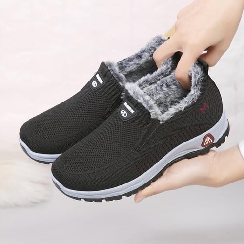 Fleece lined slip on shoes online