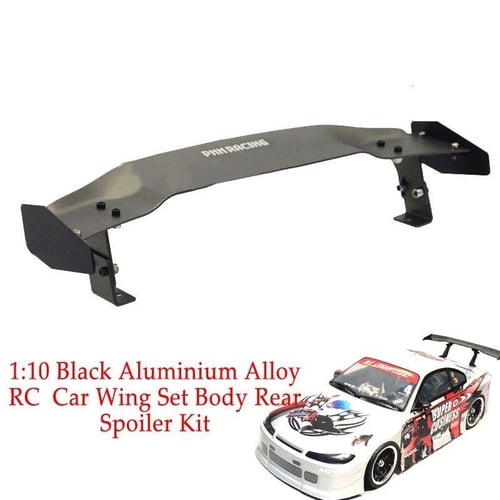 Aluminium Alloy RC Drift On road Car Wing Set Body Rear Spoiler