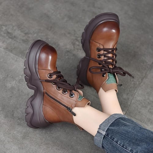 Genuine leather martin boots new arrivals