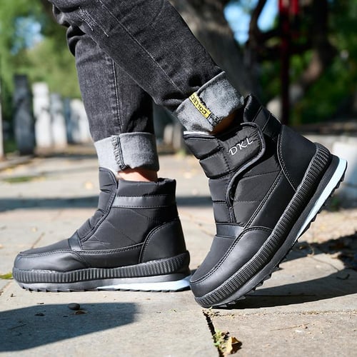 Women s Flat Winter Thickened Snow Boots Waterproof Plus Size Plus