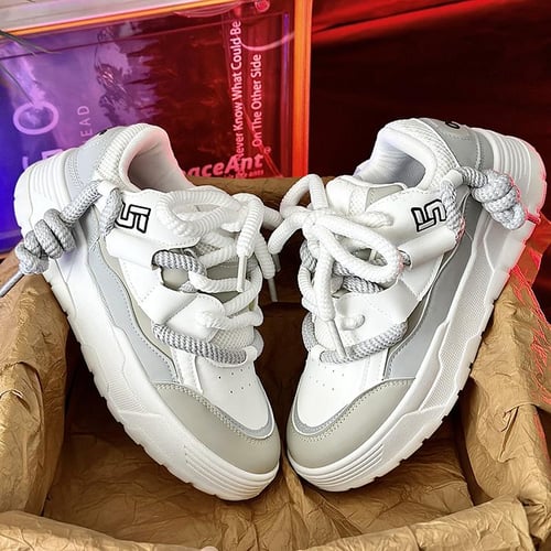 Black samurai version bread shoes men s daddy shoes sports Skate