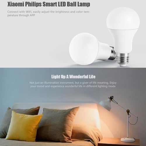 Mijia Philips Smart LED Lamp E27 White Light Bulb Mi Light APP