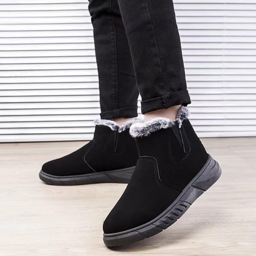 Mens winter 2024 boots fur lined