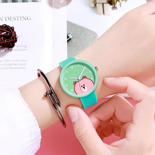 Silicone outlet wrist watch