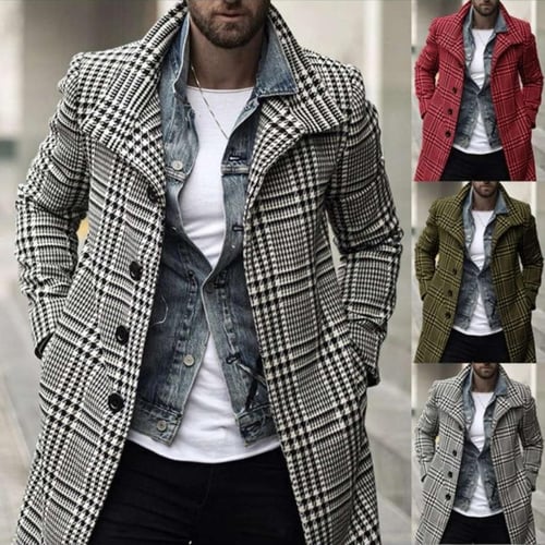 Fashion turndown collar printed long sleeve coat sales