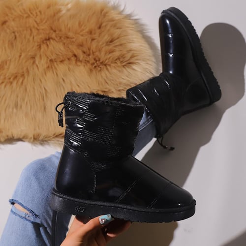 Warm fluffy boots hot sale