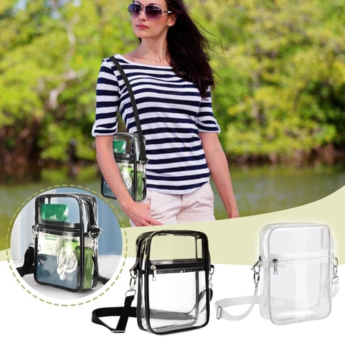 Transparent Mobile Phone Messenger Bag Multifunctional Ladies