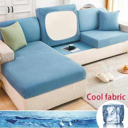 Cool Fabric Sofa Seat Cover Soft Stretch Washable Removable Chair