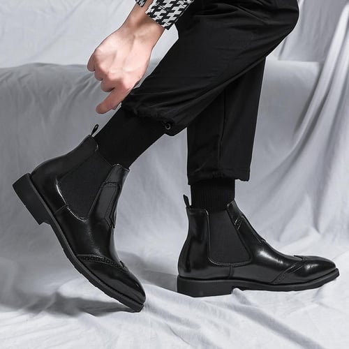 Tuxedo chelsea boots discount