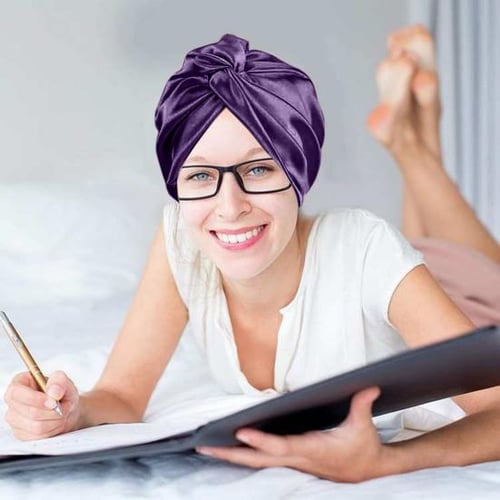 Sleep turban for curly hair 2025