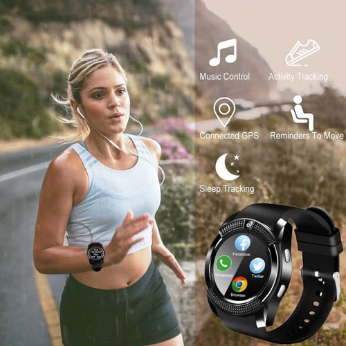 Smart Watch New V8 With GSM SMS Touch Screen Sports Pedometer
