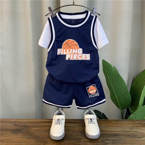 Boy s Sportswear Baby Basketball Wear Children s Short Sleeved