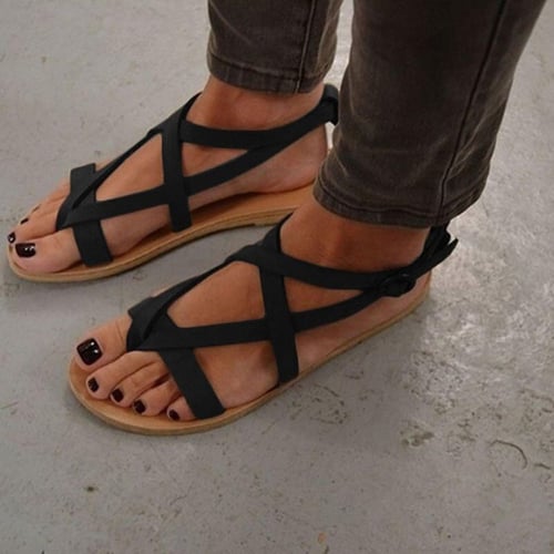 Ladies flat espadrille new arrivals sandals