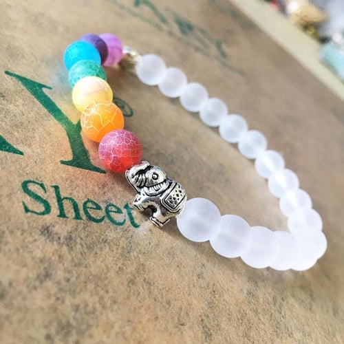 Crystal sales elephant bracelet