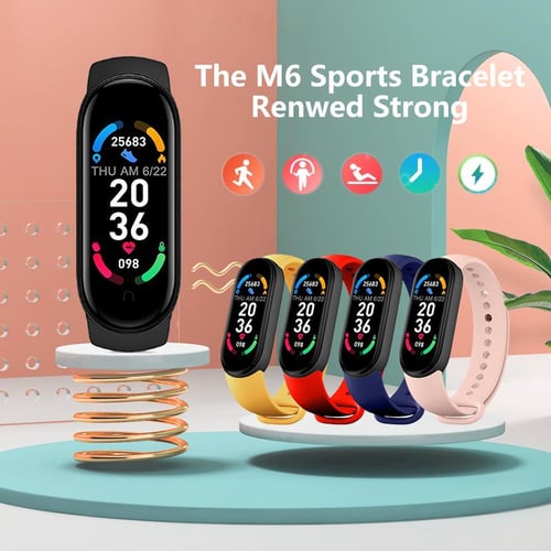 M6 Smart Bracelet Waterproof Sport Watch Running Step Counter