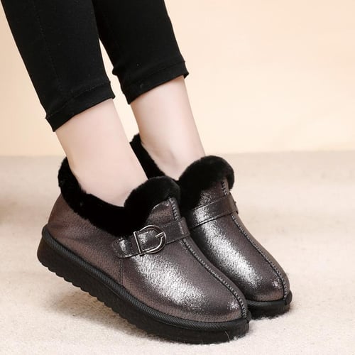 Ankle moccasins with fur store