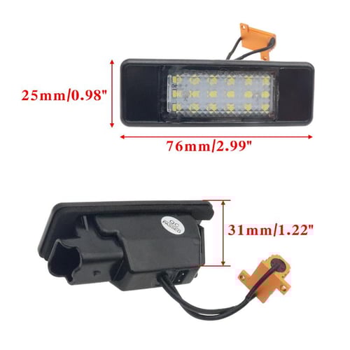 Mercedes benz sprinter license plate light replacement hot sale