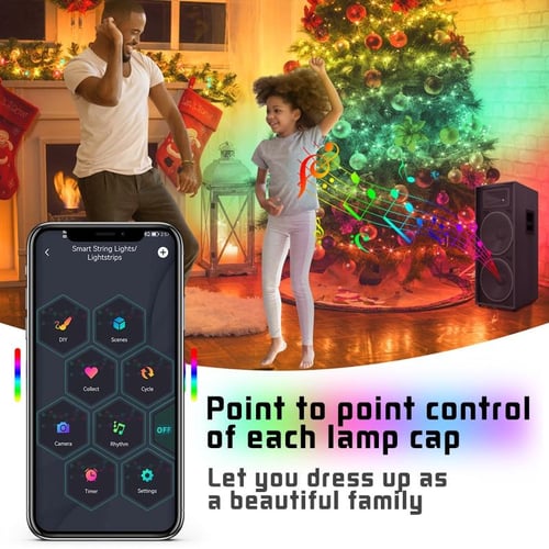Remote control deals christmas tree lights