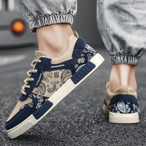 Men's breathable canvas casual on sale shoes